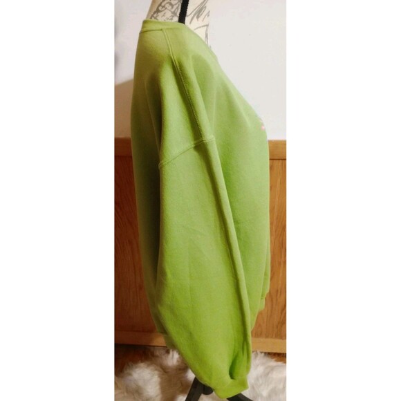 Women's Green LS Sweatshirt Sz L "Never Let Anyone Dull Your Sparkle" Graphics - Picture 4 of 8